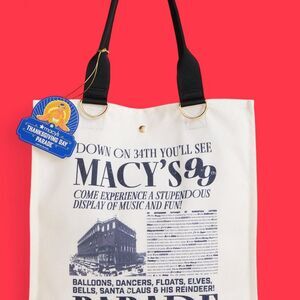 Macy-s 99th Thanksgiving Day Parade Collectible Women's White and Cream Bag